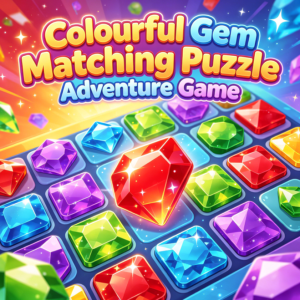 Colourful Gem Matching Puzzle Adventure Game