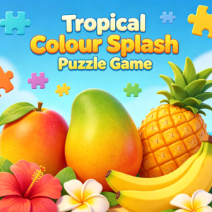 Tropical Colour Splash Puzzle Game